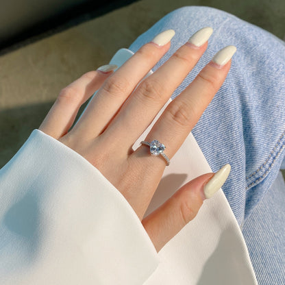 [Lumi Jewellery]2.0 Carat Dazzling Lustrous Heart Cut Lover Ring