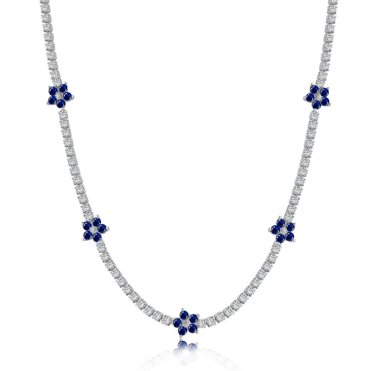 [Lumi Jewellery]Luxurious Colorful Flower Tennis Necklace