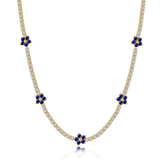 [Lumi Jewellery]Luxurious Colorful Flower Tennis Necklace
