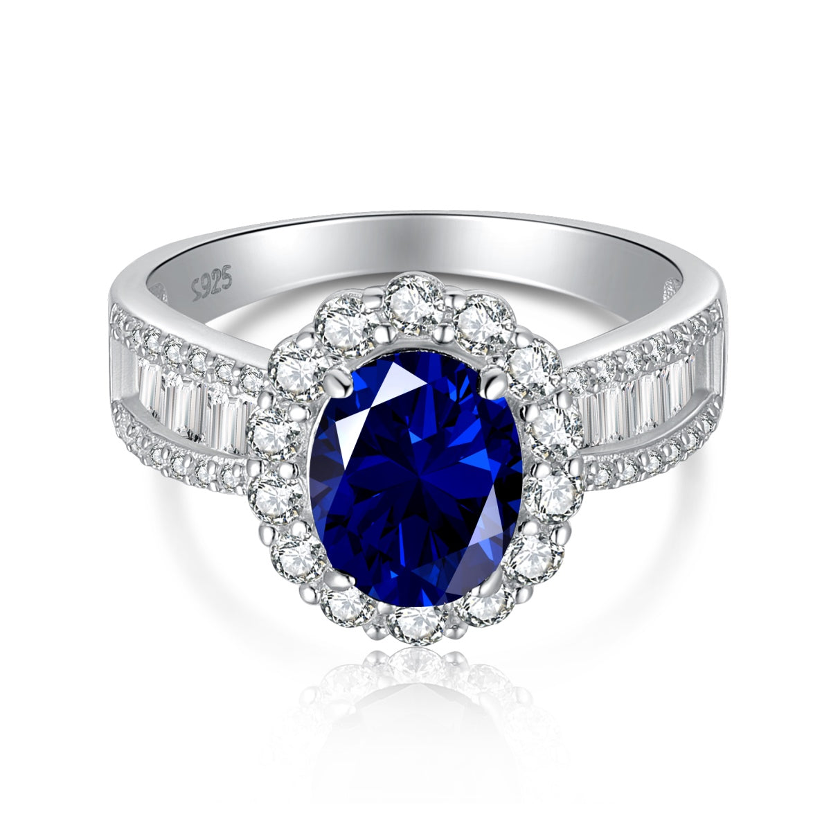 [Lumi Jewellery]1.5 Carat Dazzling Charming Oval Cut Banquet Ring