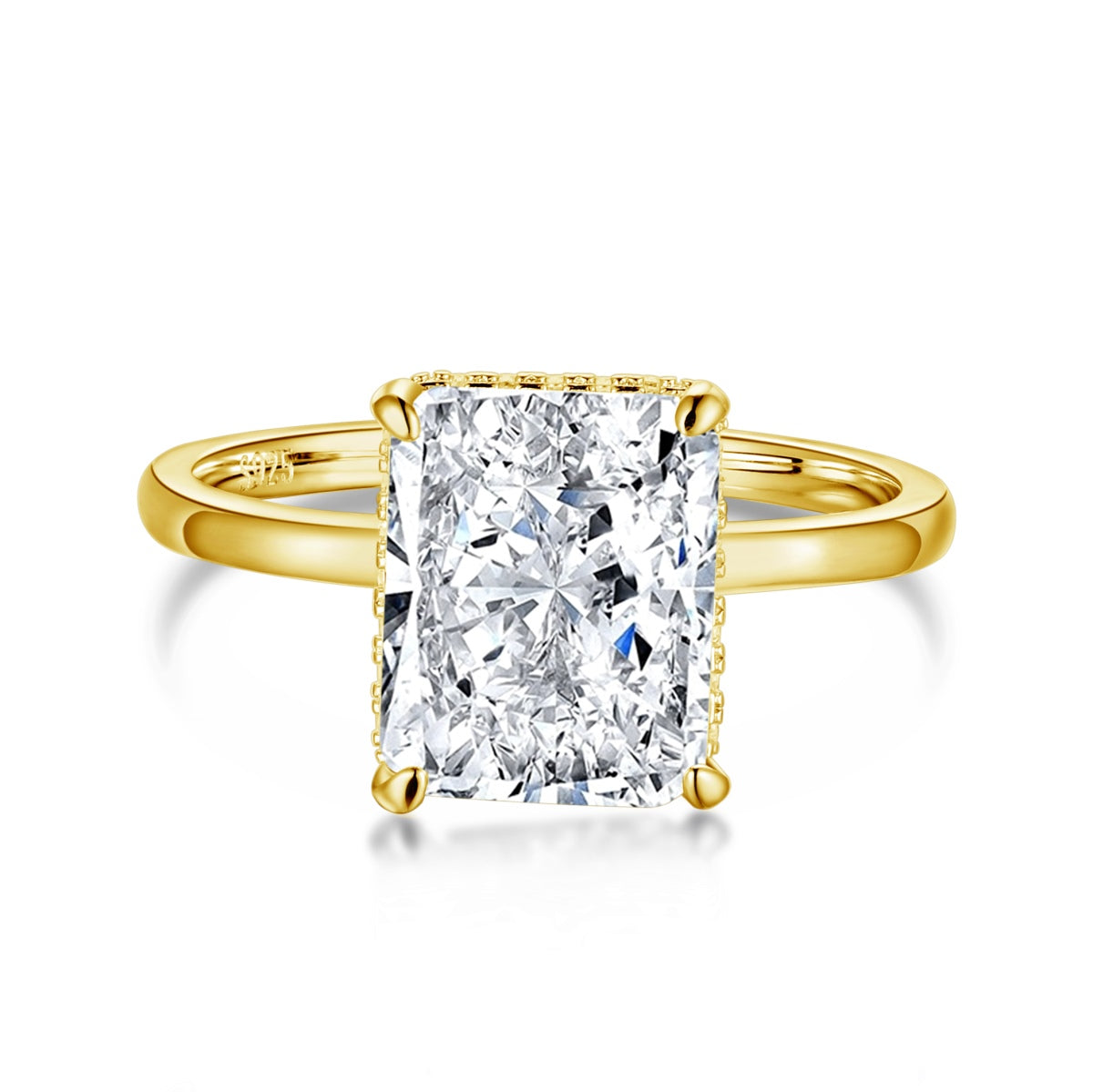 [Lumi Jewellery]4.0 Carat Ornate Enchanting Radiand Cut Banquet Ring