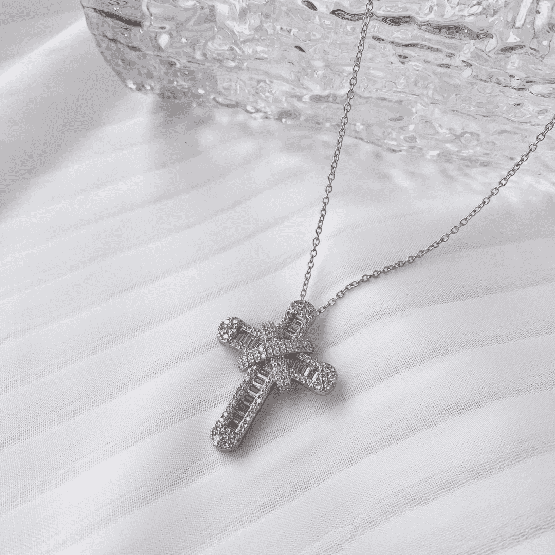 [Lumi Jewellery]Gypsophila With Dimonds Necklace