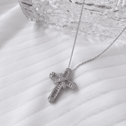 [Lumi Jewellery]Gypsophila With Dimonds Necklace