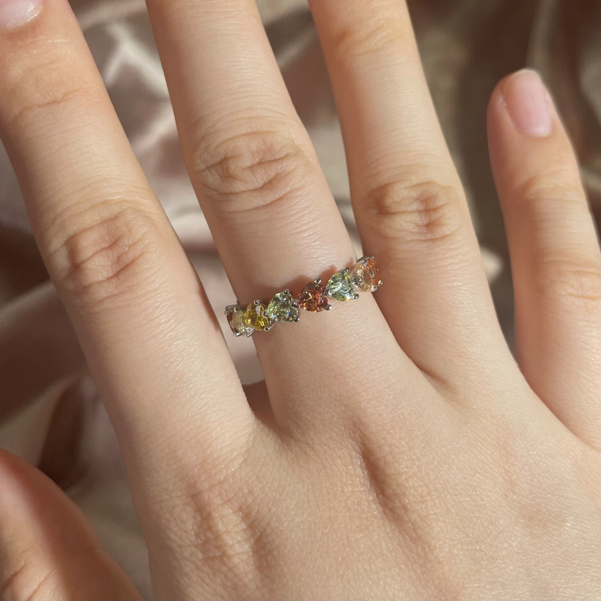 [Lumi Jewellery]0.25 Carat Radiant Romance Heart Cut Lover Ring