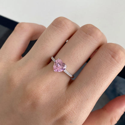 [Lumi Jewellery]2.0 Carat Dazzling Lustrous Heart Cut Lover Ring