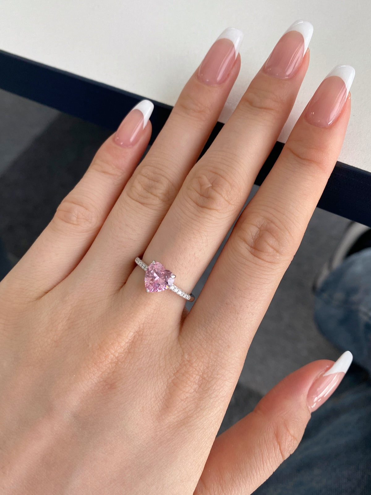 [Lumi Jewellery]2.0 Carat Dazzling Lustrous Heart Cut Lover Ring