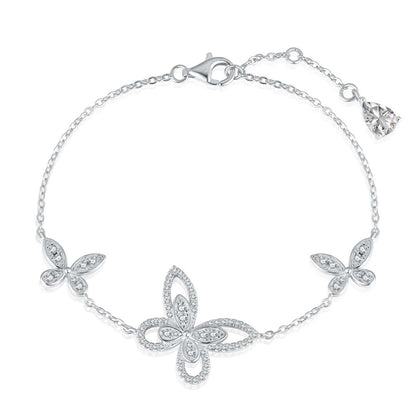 [Lumi Jewellery]Delicate Butterfly Pendant Bracelet