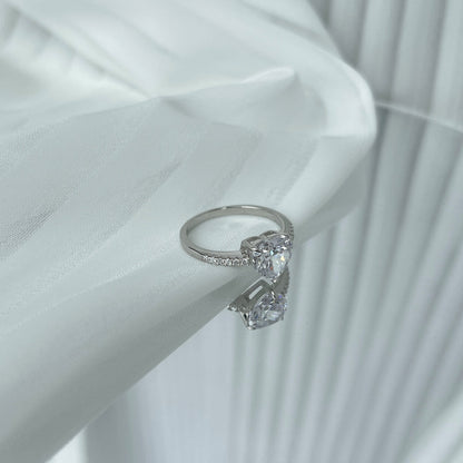 [Lumi Jewellery]2.0 Carat Dazzling Lustrous Heart Cut Lover Ring