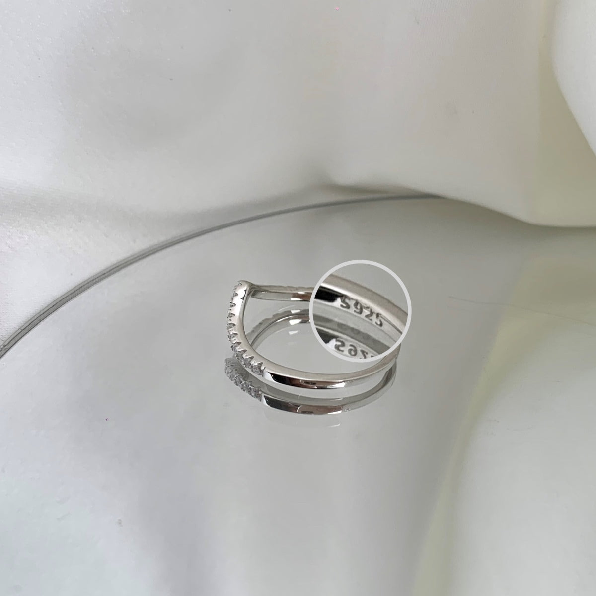 [Lumi Jewellery]Elaborate Tennis Band Ring