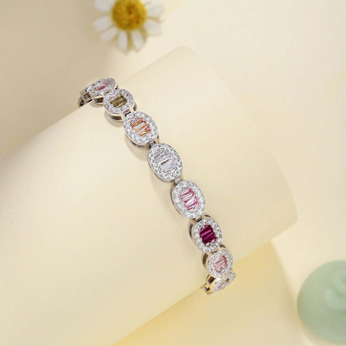 [Lumi Jewellery]Exquisite Ornate Emerald Cut Daily Bracelet
