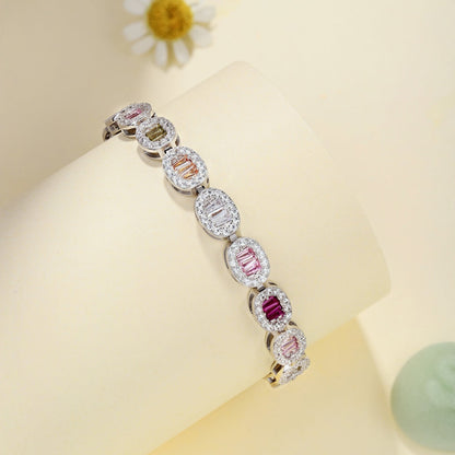 [Lumi Jewellery]Exquisite Ornate Emerald Cut Daily Bracelet