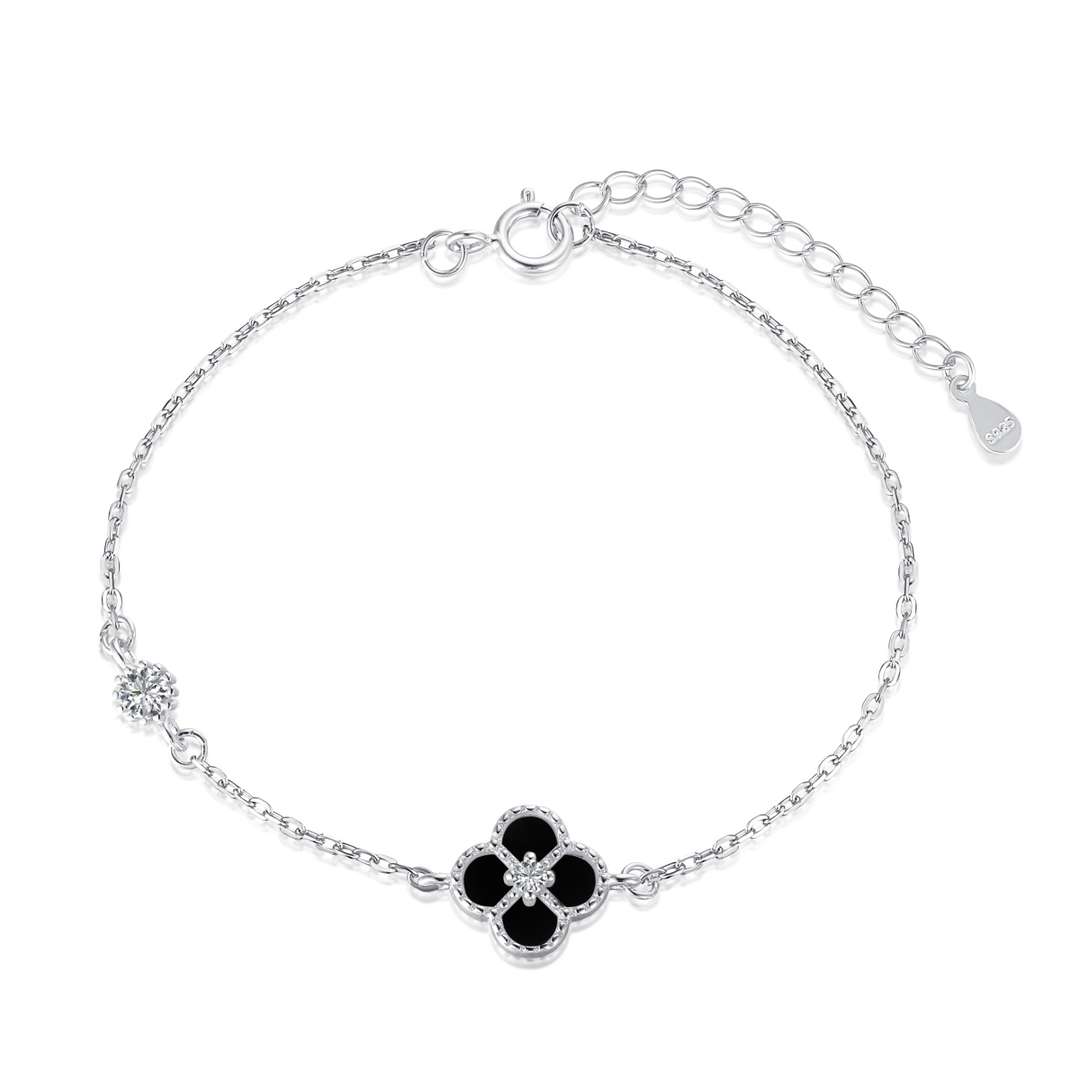 [Lumi Jewellery]Delicate Four Leaf Clover Bracelet