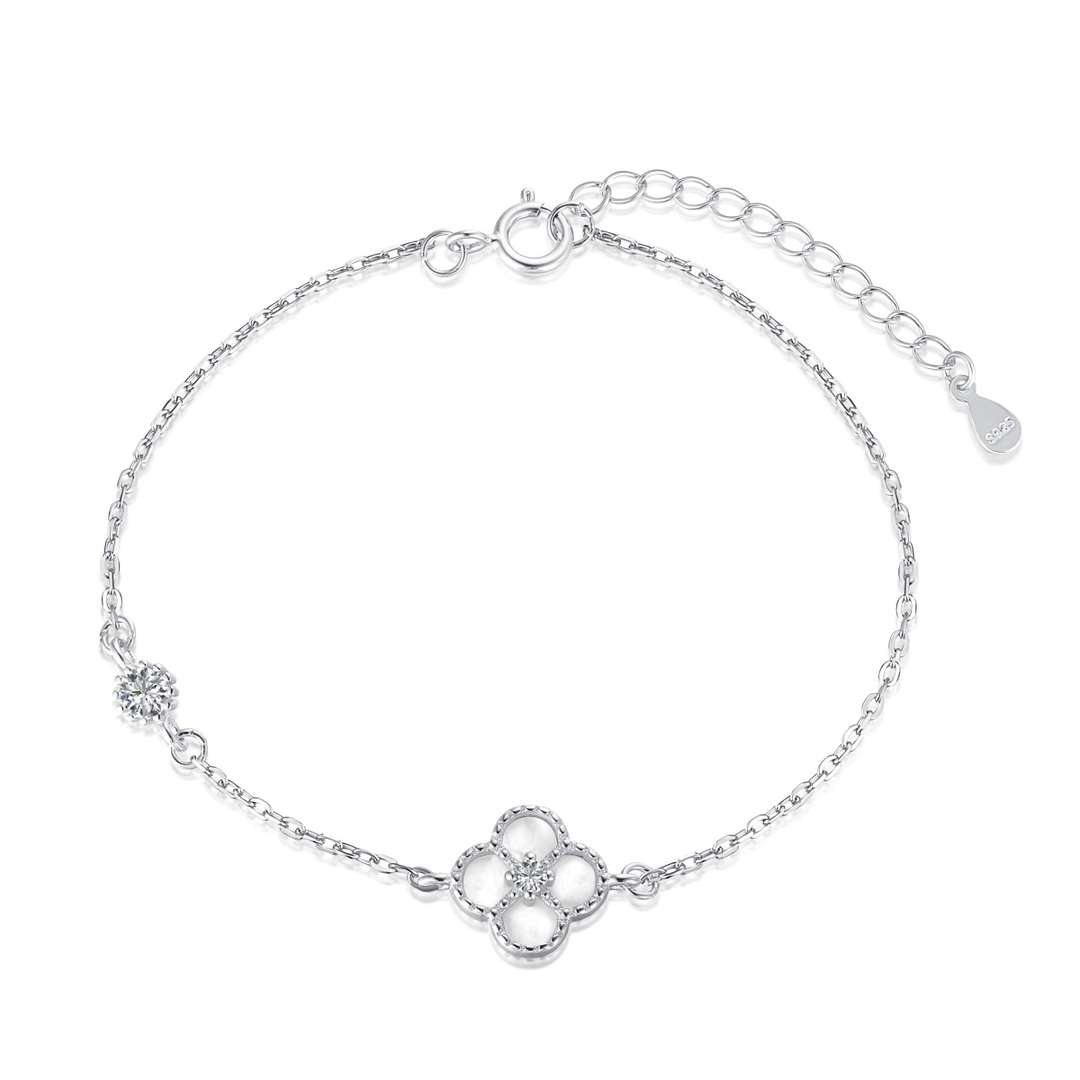 [Lumi Jewellery]Delicate Four Leaf Clover Bracelet