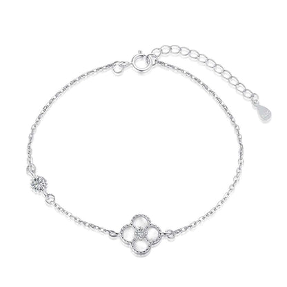 [Lumi Jewellery]Delicate Four Leaf Clover Bracelet