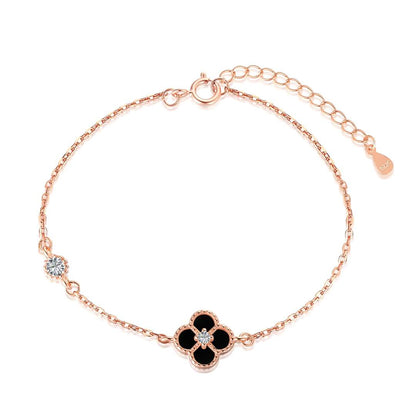 [Lumi Jewellery]Delicate Four Leaf Clover Bracelet
