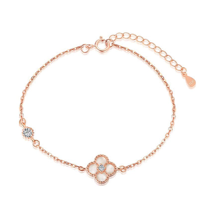 [Lumi Jewellery]Delicate Four Leaf Clover Bracelet