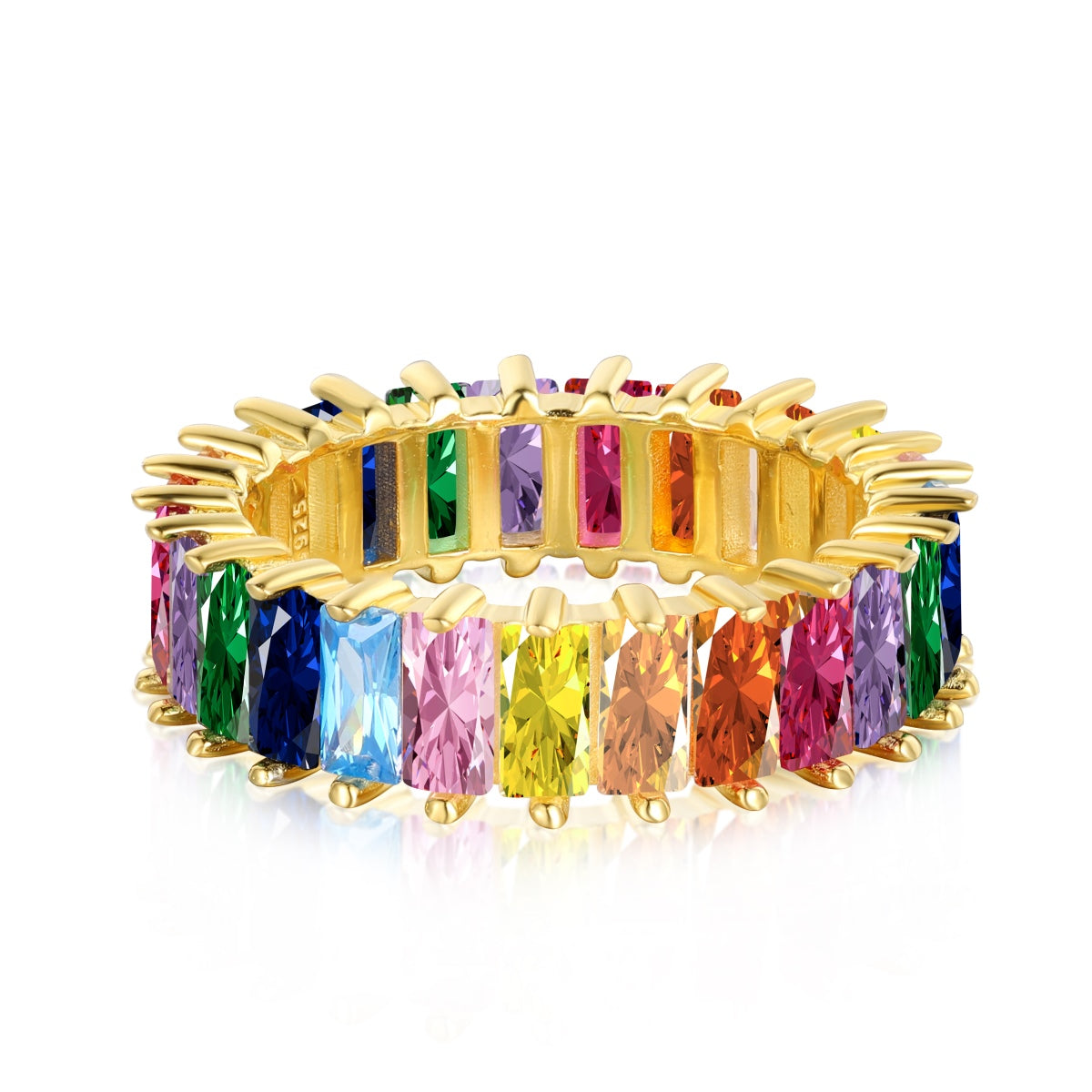 [Lumi Jewellery]Unique Colorful Radiant Cut RIng