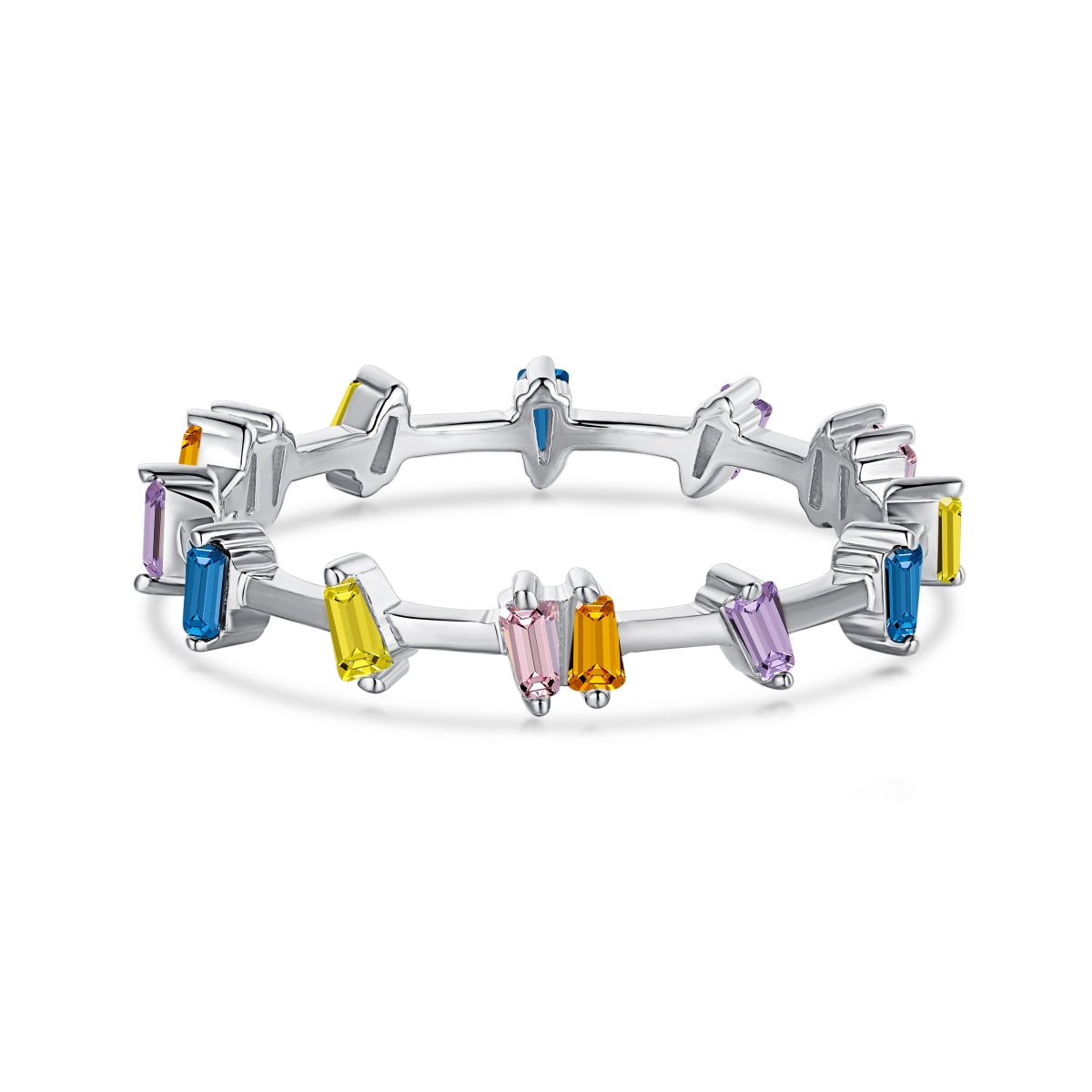[Lumi Jewellery]Unique Trapezoid Cut Daily Ring