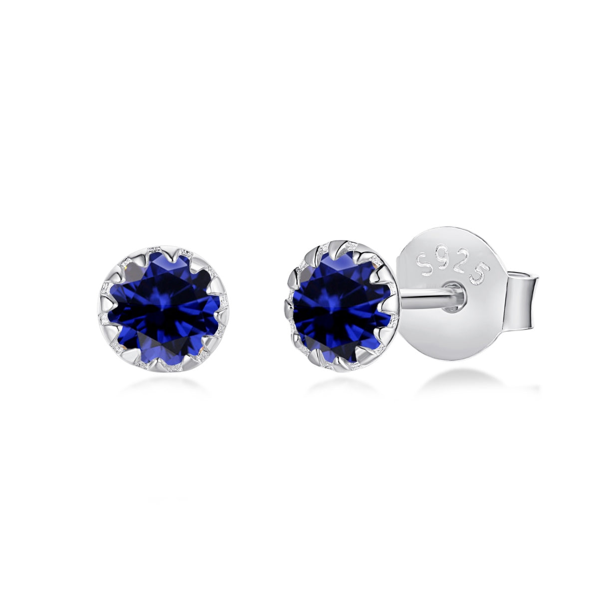[Lumi Jewellery]Sparkling Colorful Round Shape Earrings