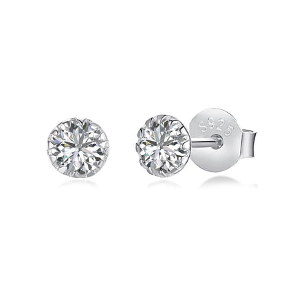 [Lumi Jewellery]Sparkling Colorful Round Shape Earrings