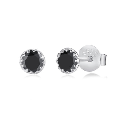 [Lumi Jewellery]Sparkling Colorful Round Shape Earrings