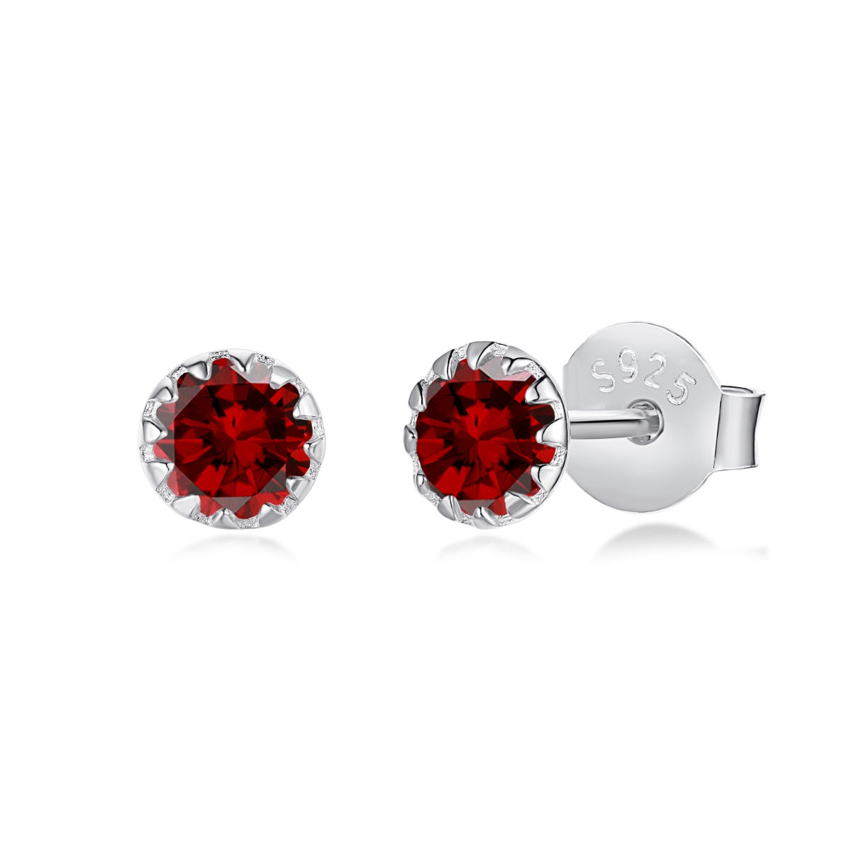 [Lumi Jewellery]Sparkling Colorful Round Shape Earrings