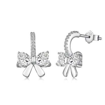 [Lumi Jewellery]Exquisite Earrings With Heart-Shaped Bow Design