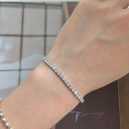 [Lumi Jewellery]Sparkling Round Cut Daily Bracelet