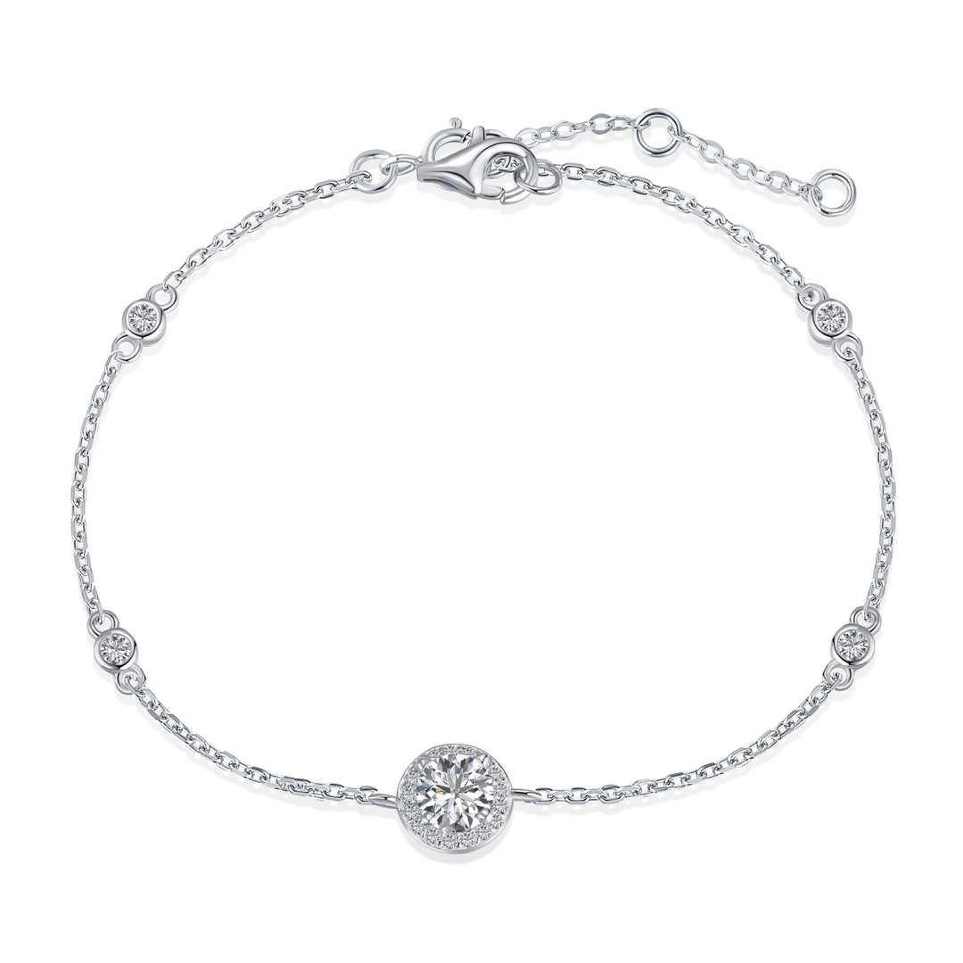 [Lumi Jewellery]Dazzling Round Cut Shape Bracelet