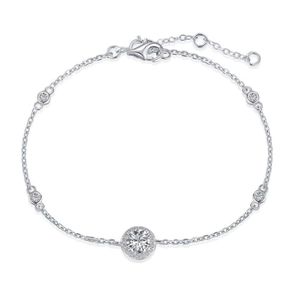 [Lumi Jewellery]Dazzling Round Cut Shape Bracelet