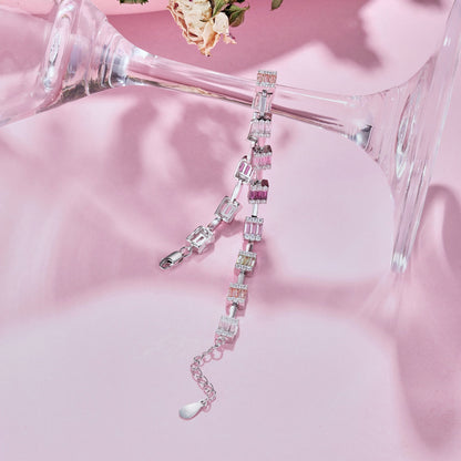 [Lumi Jewellery]Dainty Charming Emerald Cut Daily Bracelet