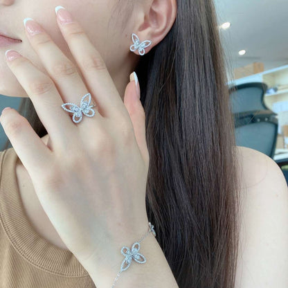 [Lumi Jewellery]Delicate Butterfly Pendant Bracelet