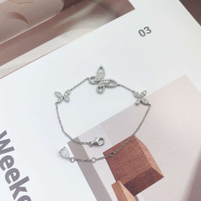 [Lumi Jewellery]Delicate Butterfly Pendant Bracelet