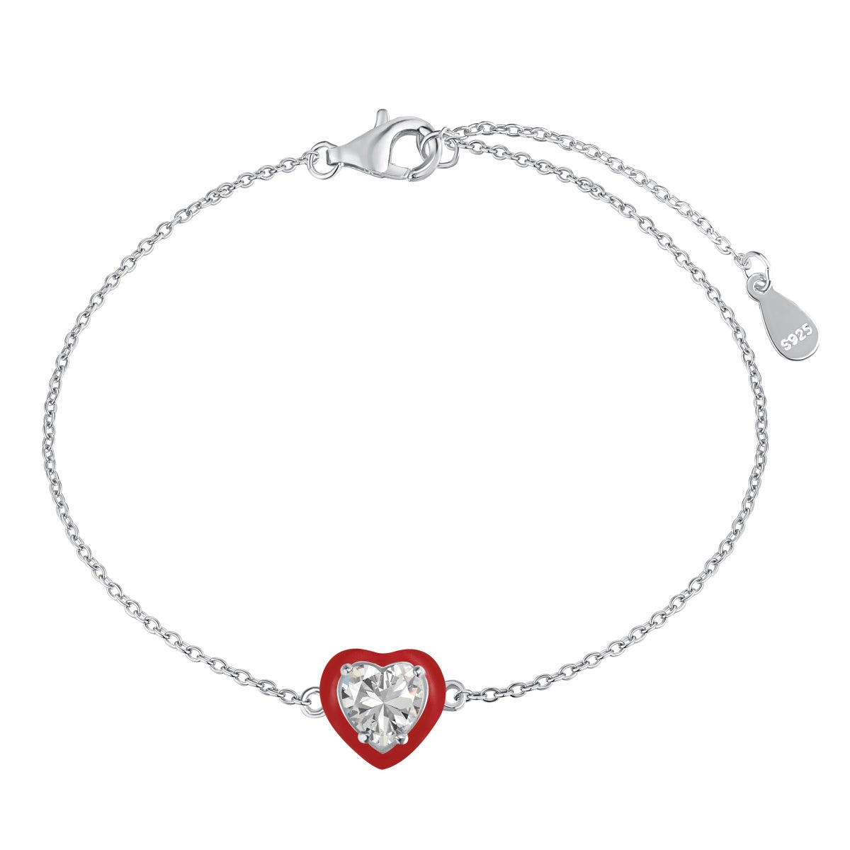[Lumi Jewellery]Sparkling Romantic Heart Shape Lover Bracelet