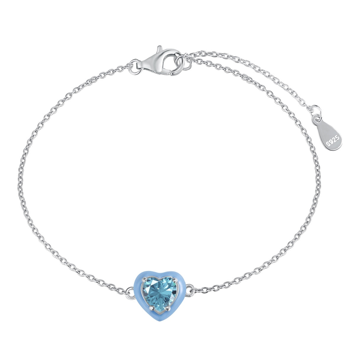 [Lumi Jewellery]Sparkling Romantic Heart Shape Lover Bracelet