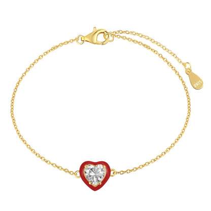 [Lumi Jewellery]Sparkling Romantic Heart Shape Lover Bracelet