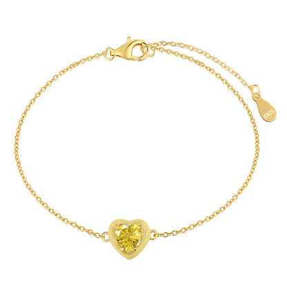 [Lumi Jewellery]Sparkling Romantic Heart Shape Lover Bracelet