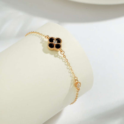 [Lumi Jewellery]Delicate Four Leaf Clover Bracelet