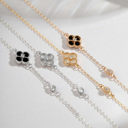 [Lumi Jewellery]Delicate Four Leaf Clover Bracelet