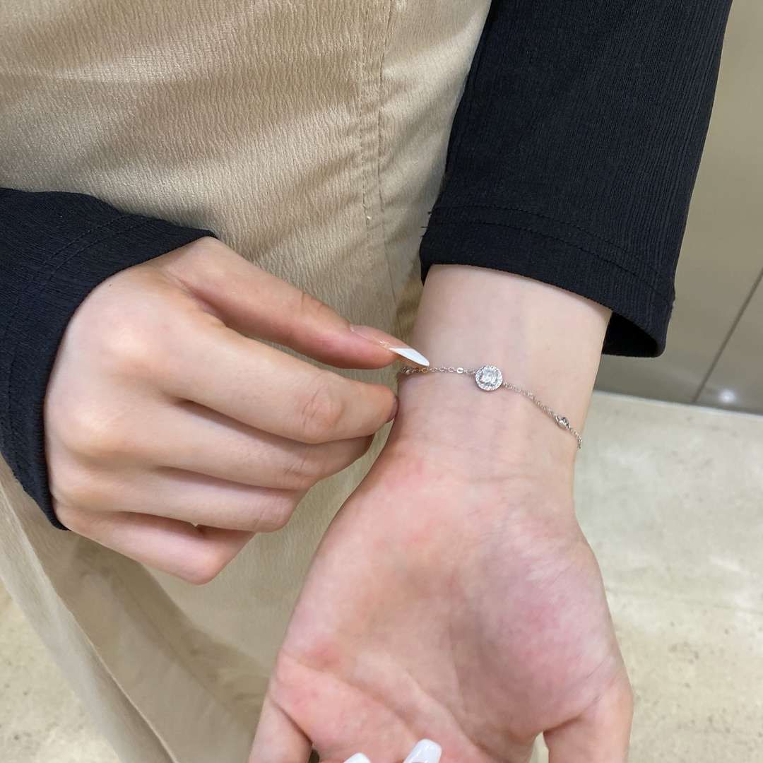 [Lumi Jewellery]Dazzling Round Cut Shape Bracelet