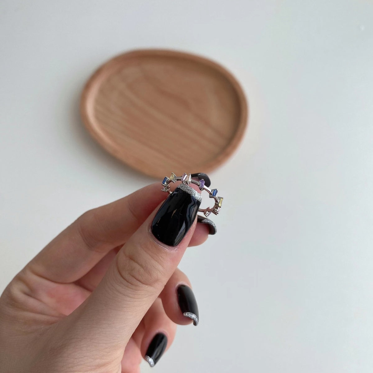 [Lumi Jewellery]Unique Trapezoid Cut Daily Ring