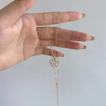 [Lumi Jewellery]Ornate Heart Cut Flower Shape Necklace