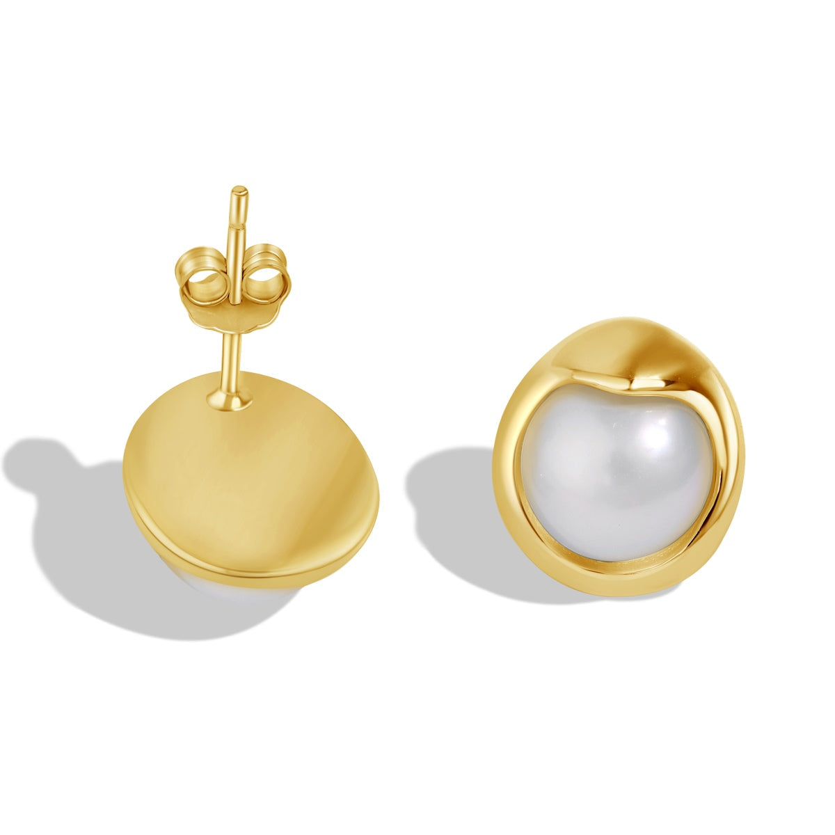 [Lumi Jewellery]Dainty Bread Pearl Earrings