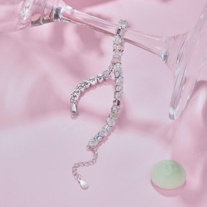 [Lumi Jewellery]Dazzling Radiant Multi Cut Daily Bracelet