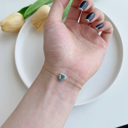 [Lumi Jewellery]Sparkling Romantic Heart Shape Lover Bracelet