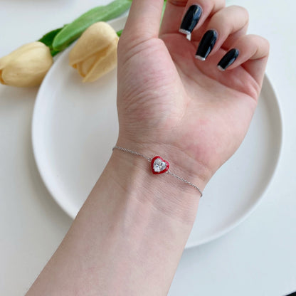 [Lumi Jewellery]Sparkling Romantic Heart Shape Lover Bracelet