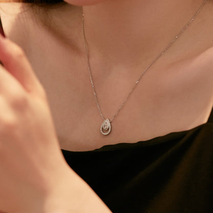 [Lumi Jewellery]Sparkling Pear Cut Necklace