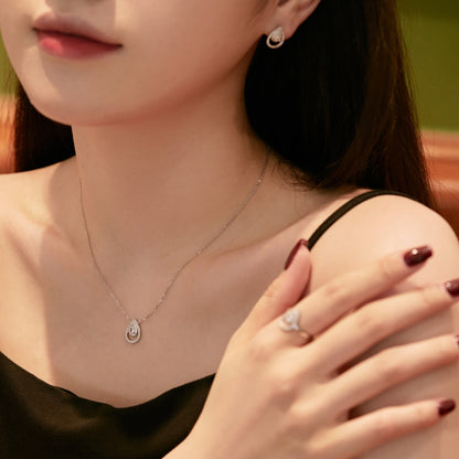 [Lumi Jewellery]Sparkling Pear Cut Necklace