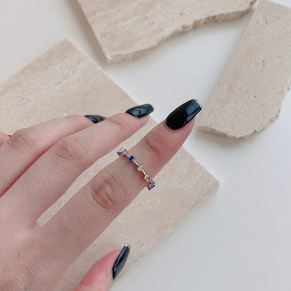 [Lumi Jewellery]Unique Trapezoid Cut Daily Ring