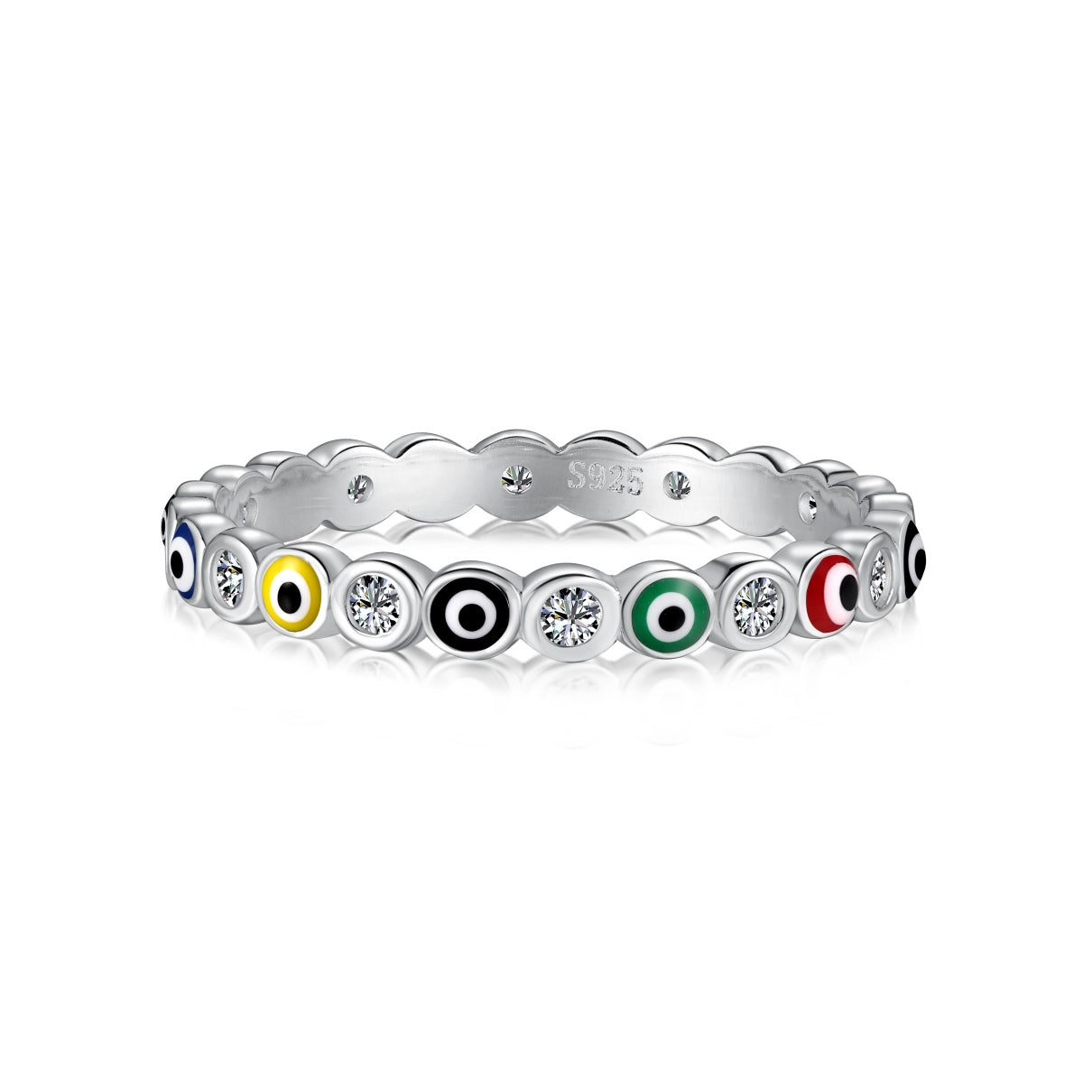 [Lumi Jewellery]Sparkling Vibrant Round Shape Daily Ring